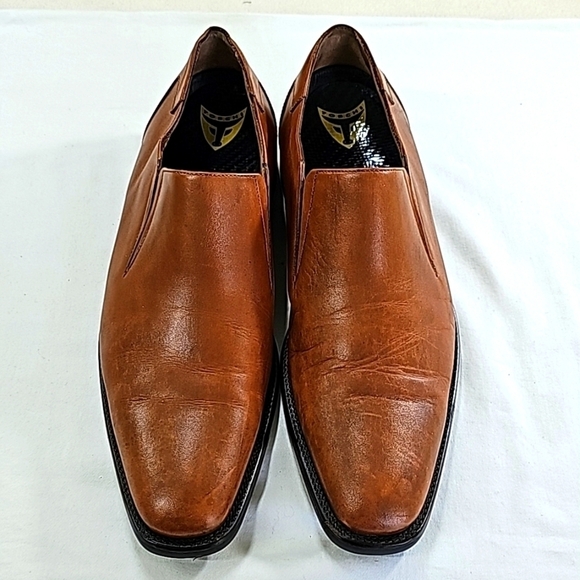 Toschi Mario leather loafer with CIS Carbonlite foot bed. Maple color, size 9.5 - Picture 1 of 9